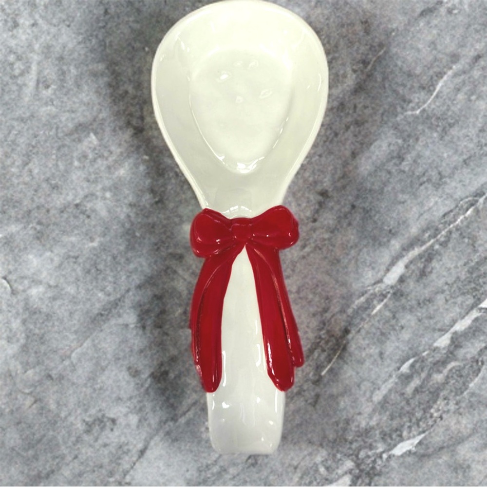 Coquette Spoon Rest w Red Bow